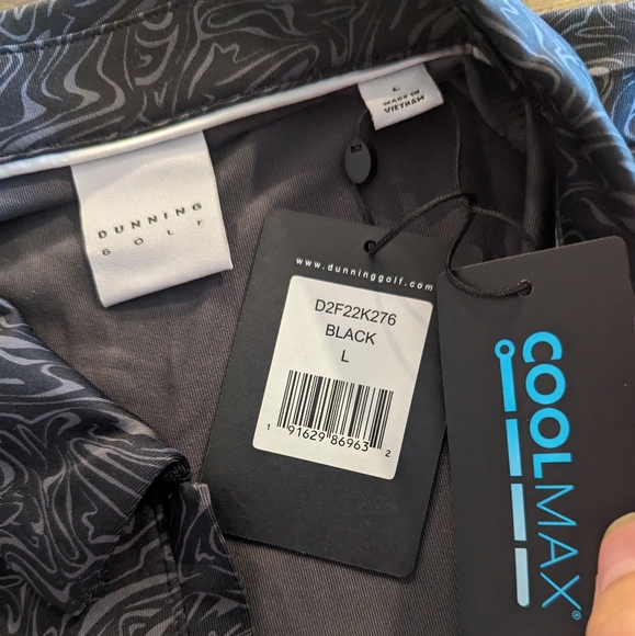 NEW WOMENS DUNNING POLO Large BLACK MSRP $79 - Picture 4 of 4